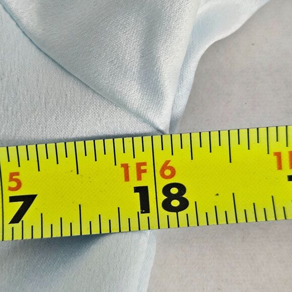 Cabernet by Sleep Sense Robe Womens Medium Blue Wrap Silky Kimono Attached Belt - Picture 4 of 6